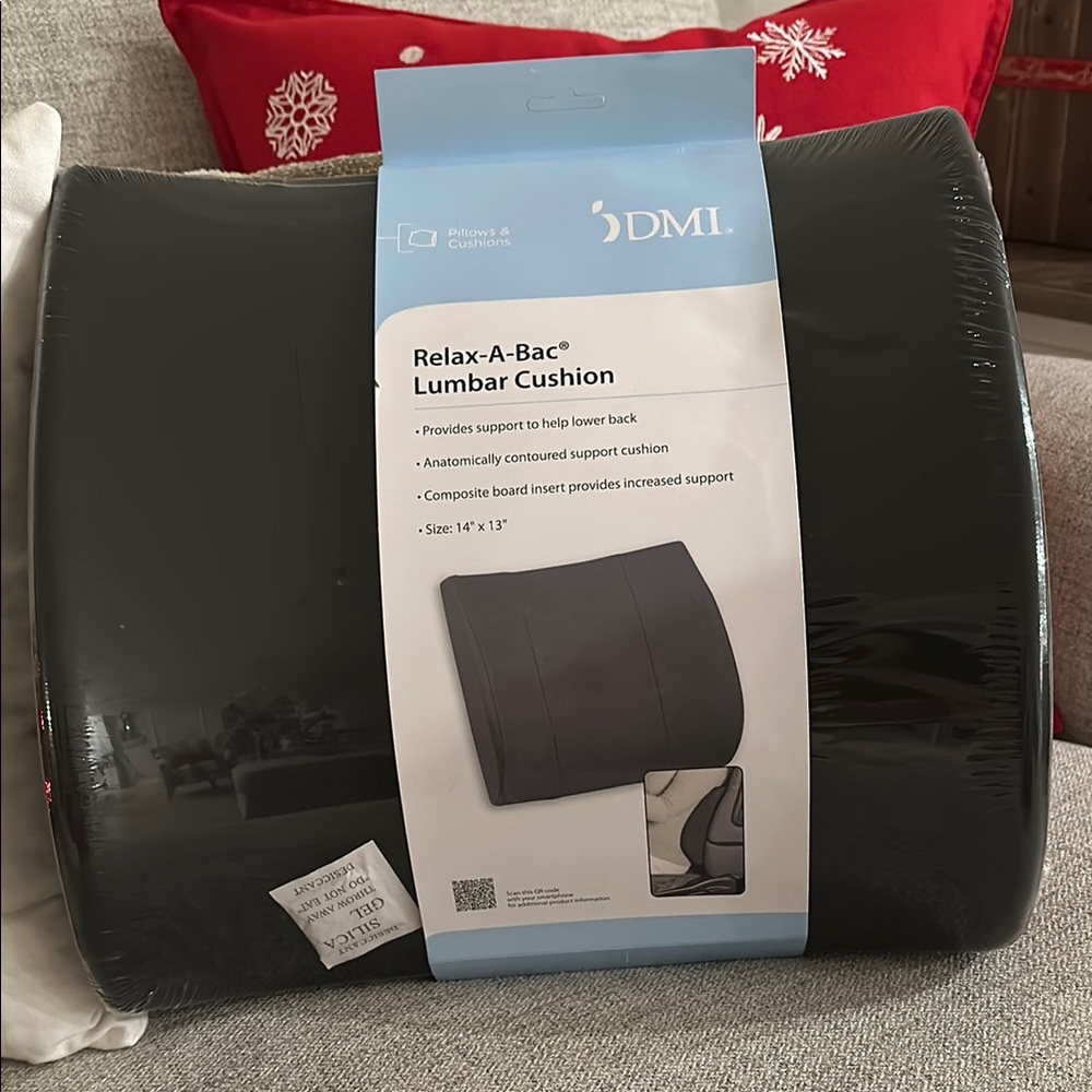 DMI Relax-A-Bac Lumbar Cushion - Black
